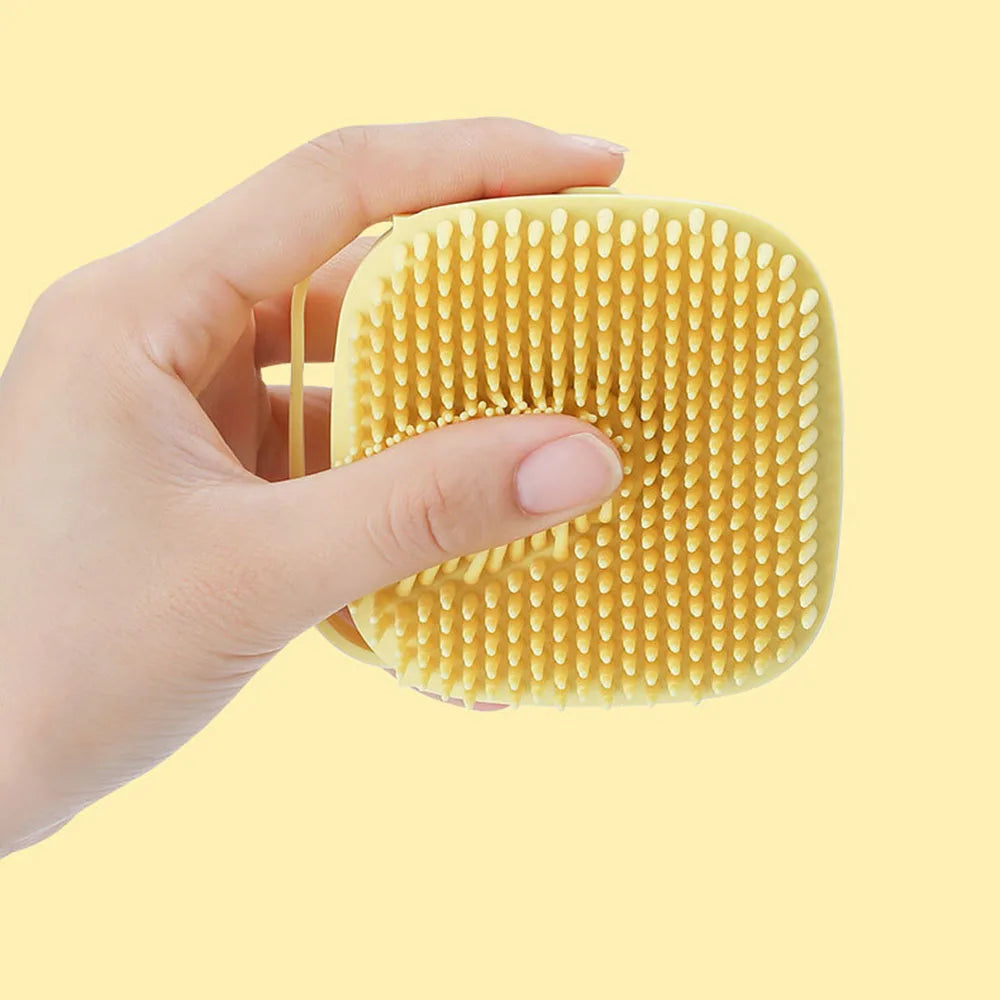 Pet Bath Brush Comfortable Super Soft Silicone Shampoo Massager Brush Comb for Dogs Cats Bathroom Dog Bath Brush Massage Gloves