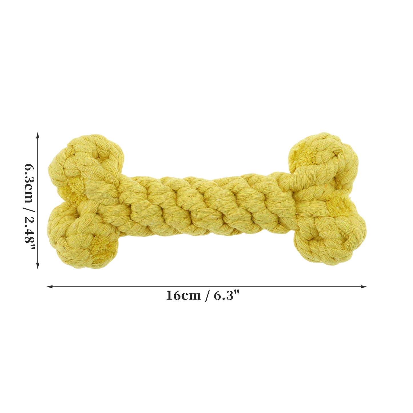 Uxcell Dogs Chew Toys Teeth Cleaning Cotton Rope Puppy Teethings Chewer Durable Braided Bite Resistant Chewing Doll Pet Supplies