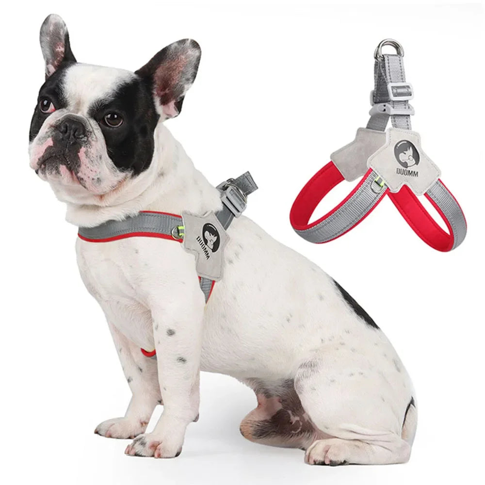 Breathable Y Shape Dog Harness Adjustable Step In Pet Harness Vest for Puppy Small Large Dog Chest Harness Reflective Dog Collar