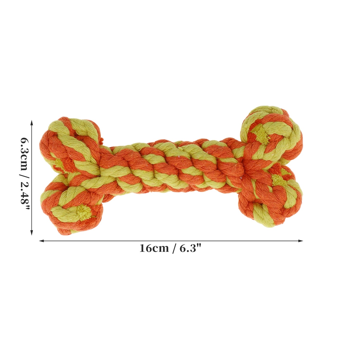 Uxcell Dogs Chew Toys Teeth Cleaning Cotton Rope Puppy Teethings Chewer Durable Braided Bite Resistant Chewing Doll Pet Supplies