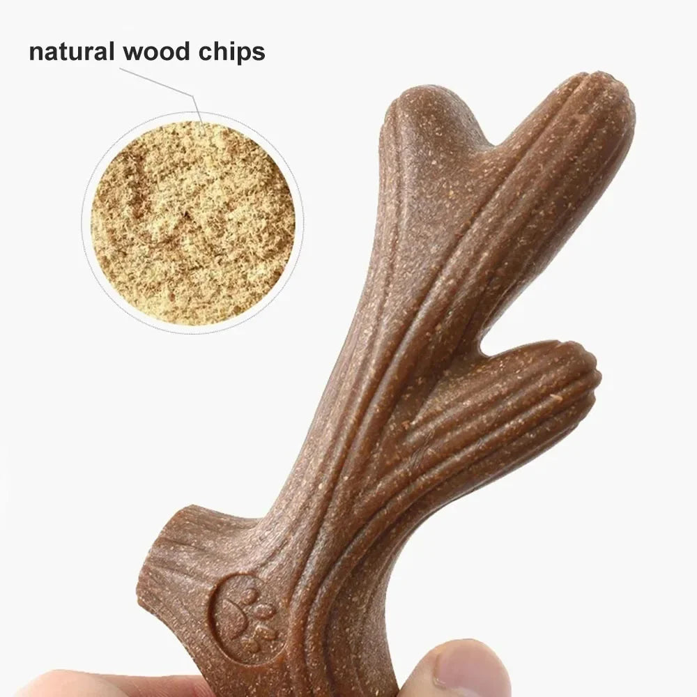 Dog Chew Toys Molar Teeth Clean Stick Strong Durable Bite Resistant Wooden Dog Chew Bone Toy Interactive Puppy Toy Pet Supplies