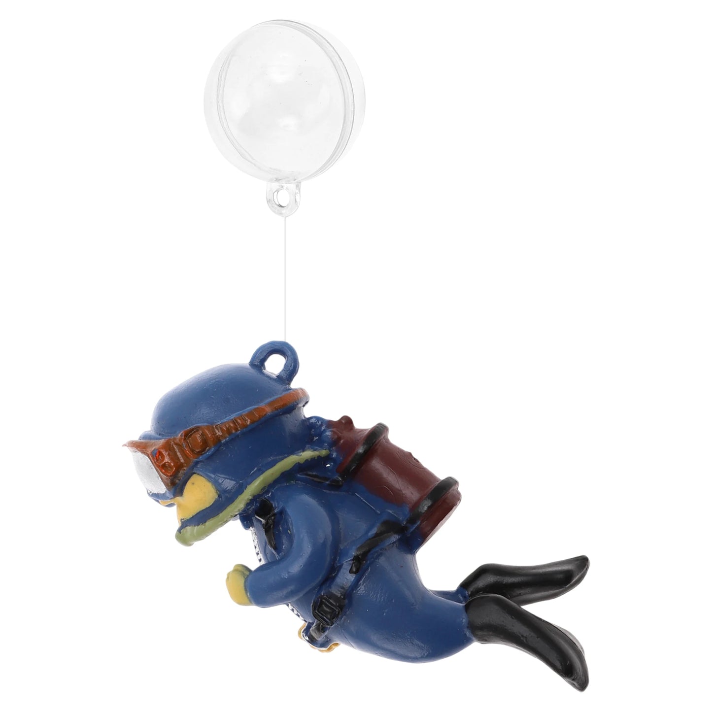 UXCELL Mini Diver Aquarium Decorations Floating Diver Aquarium Ornaments Cute Simulated Frogman Figurines Fish Tank Decor