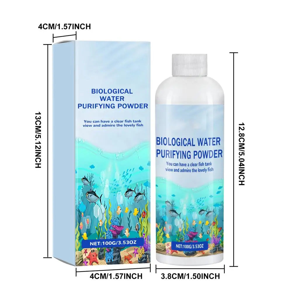 Algae Remover for Fish Tank 100g Aquarium Algae Control Pond Algaecide Aquarium Green Water Cleaner Gentle Fountain Algaecide