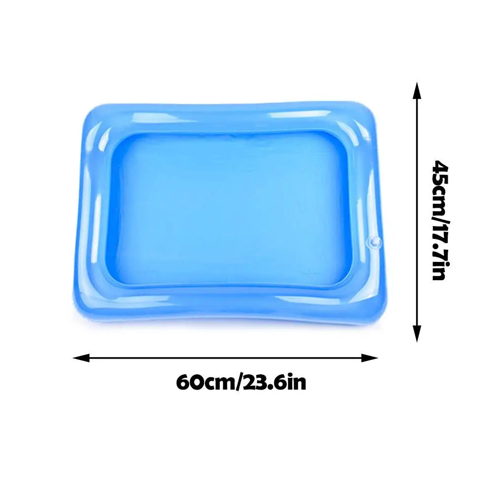 Thickened Sensor Water Play Mat Water Sense Play Mat Cats Play Summer Entertained Fish Pet Pet With Mat Mat Keeps Water C7F9