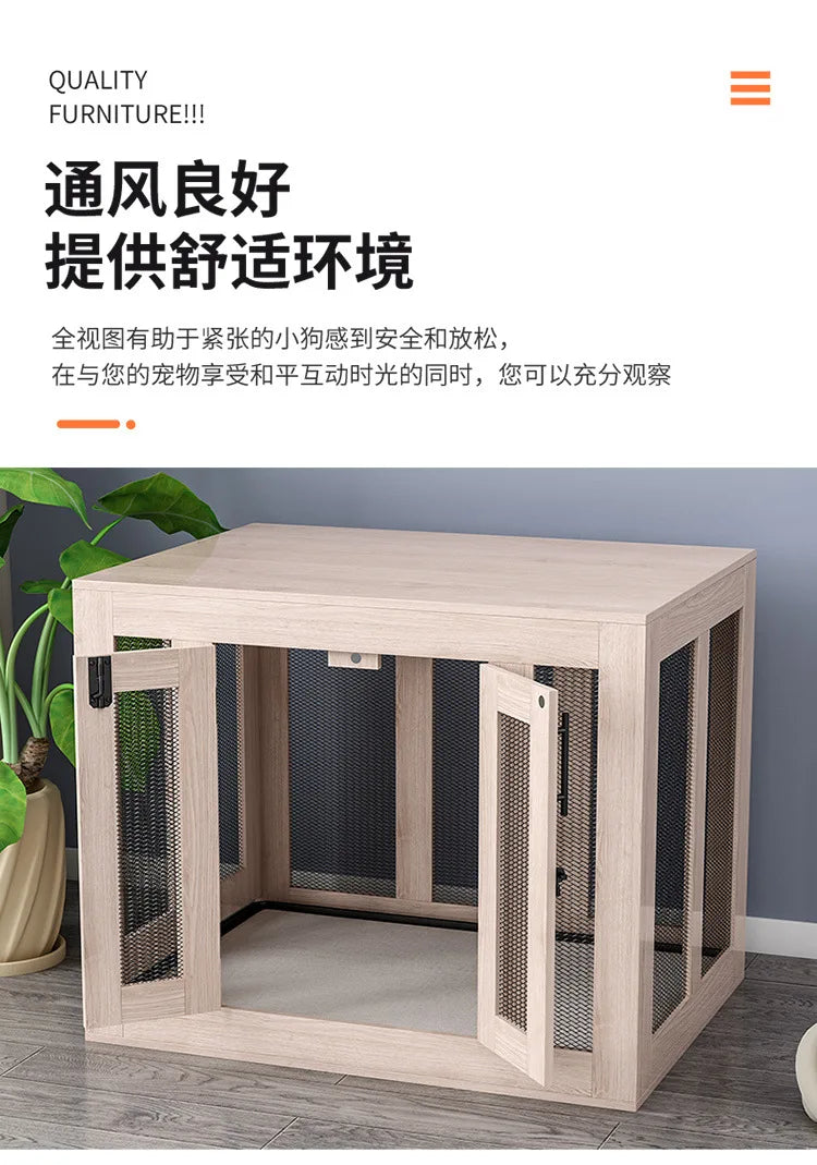 Yut four seasons universal wooden kennel cat litter pet litter indoor wild kennel large, medium and small dog kennel cat house