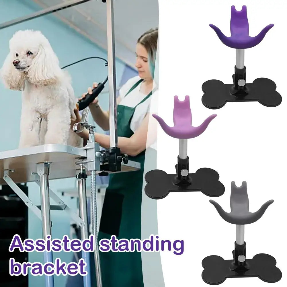 Dog Grooming Stool Auxiliary Standing Support ABS + Silicone Soft Safe And Harmless Adjustable Height Suitable For Small Do B5A0