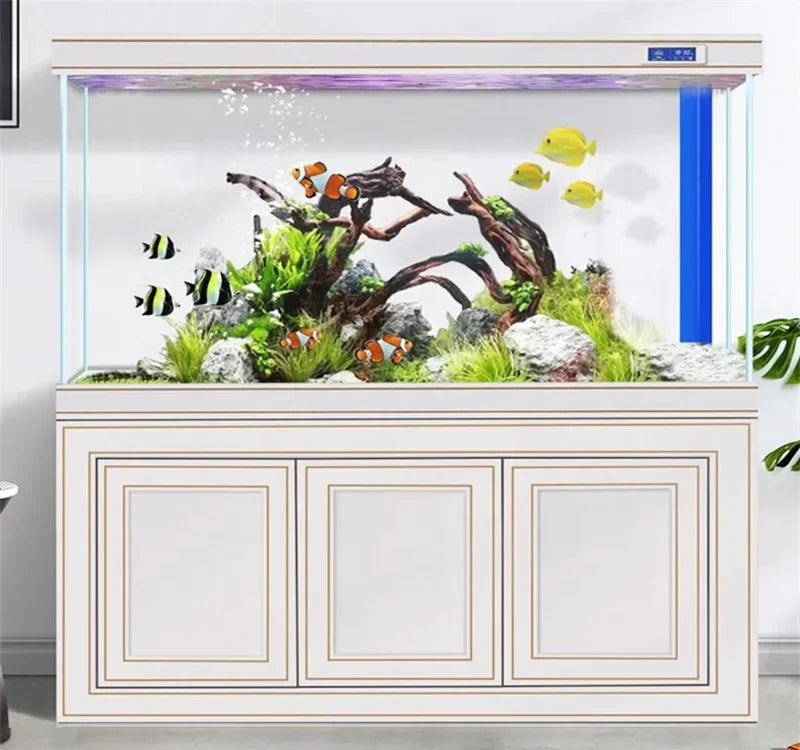 Wholesale Silent Large Glass Fish Tank Made To Order Big Size Water Purifying Aquarium Tank