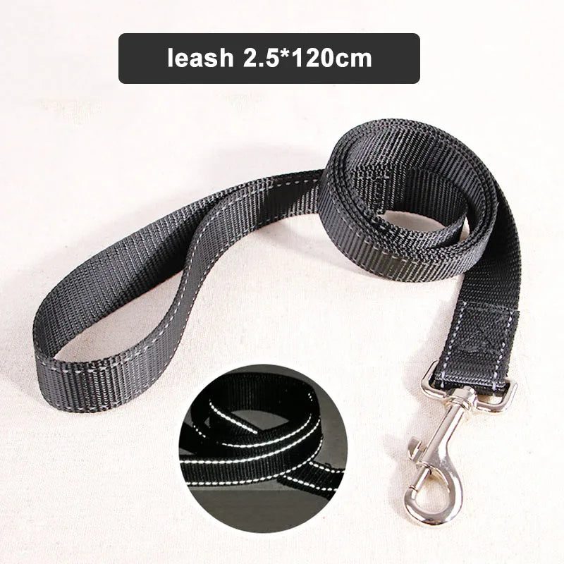 Reflective Puppy Big Dog Collar with Buckle Soft Padded Wide Adjustable Pet Collar for Medium Large Dogs Pitbull Leash Dog Chain