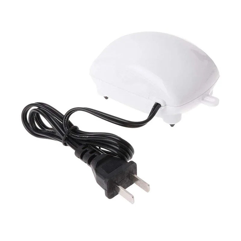 2.5W Aquarium Fish Tank Oxygen Air Pump Mini Air Compressor Pump Aquarium Fish Tank Oxygen Pump Ultra Low Noise Tank Accessories