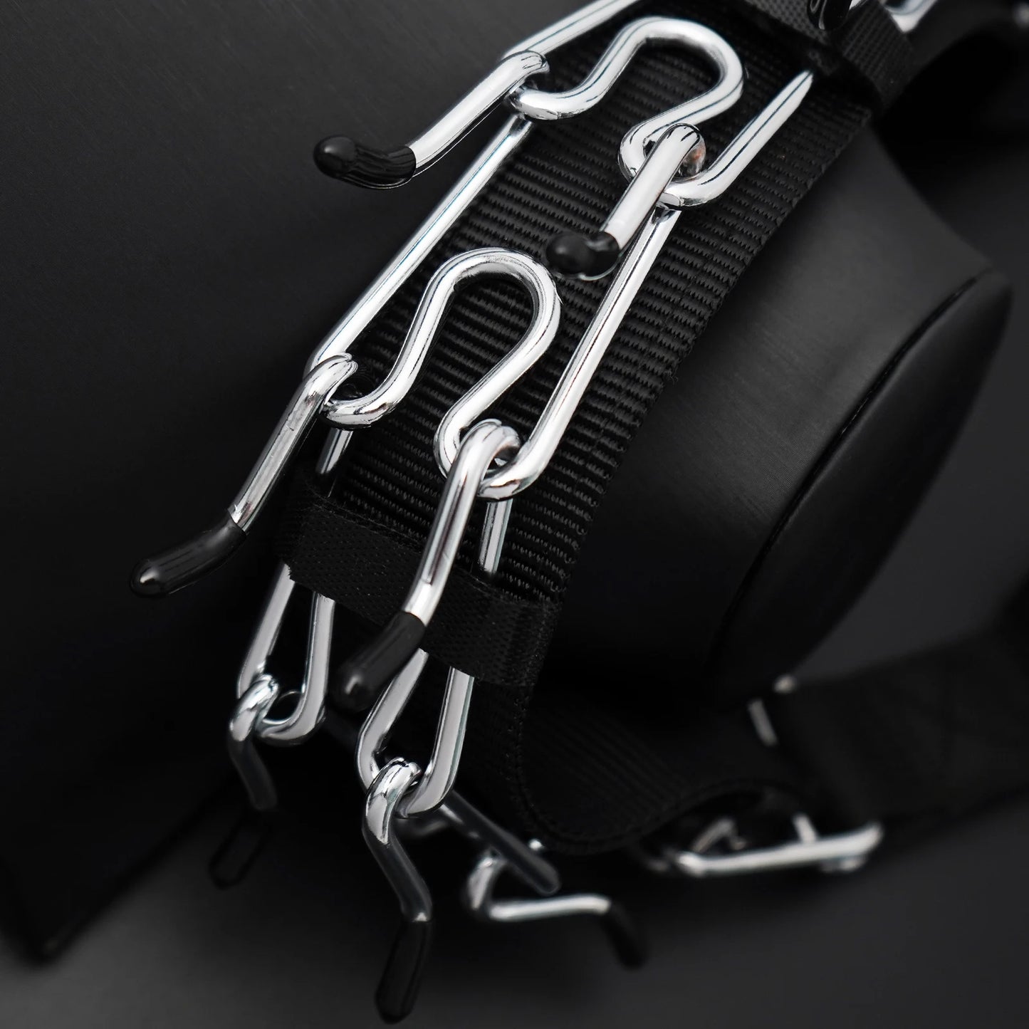 Prong Dog Training Collar Pinch Dogs Collar Iron Pinch Choke collars with Rubber Velcro nylon fabric tape For dogs