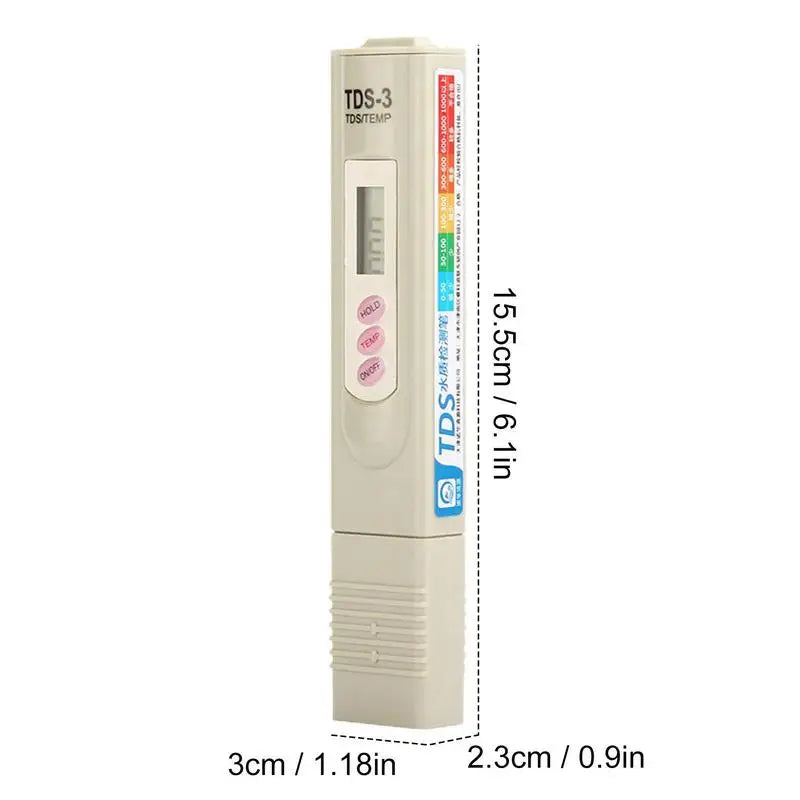 Water Tester For Drinking Water Digital TDS Pen Accurate Quick Water Quality Tester For Drinking Water Aquariums Swimming Pools