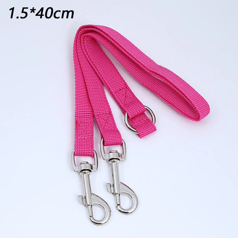 Double Twin Dual Coupler Dog Leash Two in One Strong Nylon V Shape Adjustable Pet Dog Leash Colorful Two Ways 2 Dogs Pet Lead
