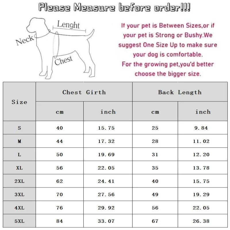 Winter Dog Clothes Dog Down Jacket Waterproof Cat Costume Pet Dog Coat Chihuahua French Bulldog Bichon Large Dog Warm Clothes