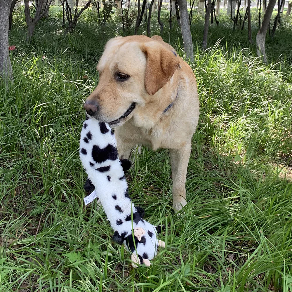 Dog Plush Toy Plush Unfilled Skinny Animal Skin Shell Pet Toy Squeaking Vocal Interactive Dog Toy Fleece Squeak Toys