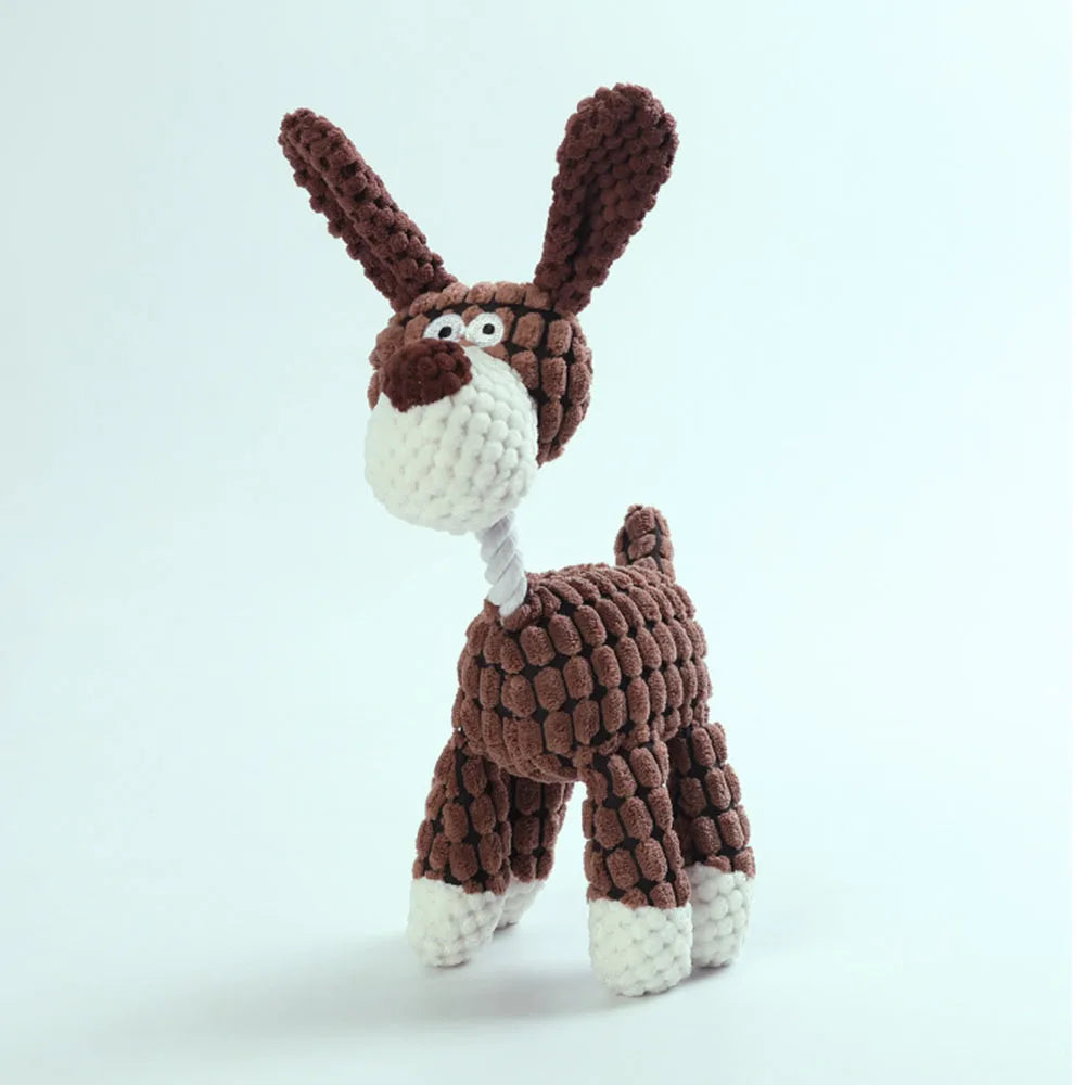 Pet Toys Plush Dog Toys Squeaky Dog Toys Stuffed Toys for Small Medium Large Dogs Animals Toys Puppy Chew Toy with Clean Teeth