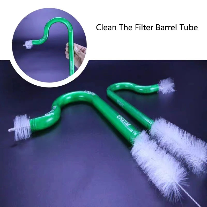 Aquarium Tube Pipe Cleaning Brush Stainless Steel Water Filter Air Tube Flexible Hose Aquarium Accessories Long Bristle Brush