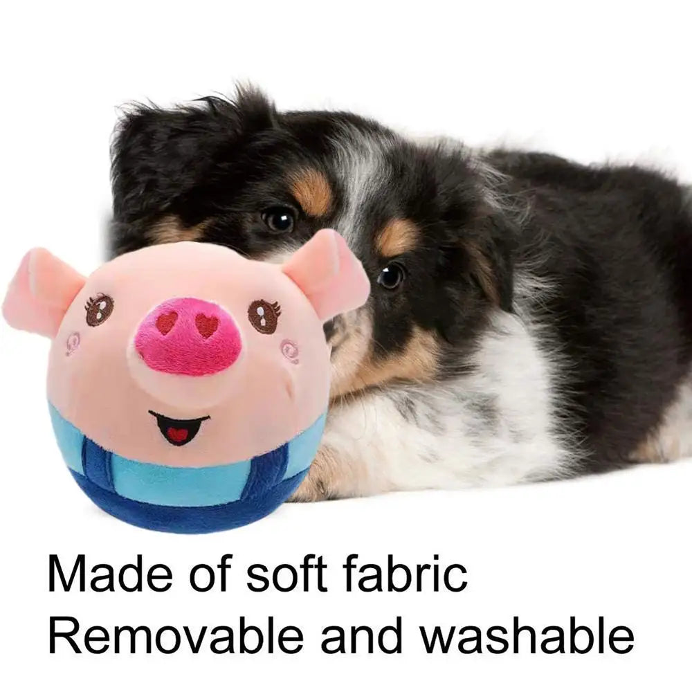 Talking Pig Toys Electric Pig Bouncing Ball Toy With Music USB Charging Pig Bouncing Jump Ball Toy For Children's Day Christmas