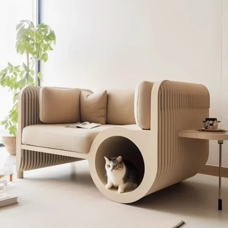 3D Print Cat Bed Kennel Pet Sofa Scratch-Resistant Easy to Clean Pets and Humans Sharing Furniture Customized