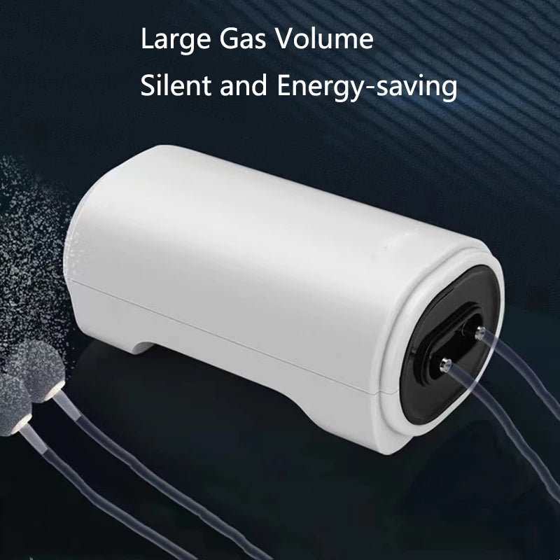 220V 3.5W 8W 12W Aquarium Air Pump Fish Tank Mini Air Compressor Oxygen Pump Aquarium Fish Tank Accessories Two Outputs Silent