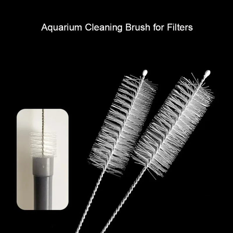 23cm Aquarium Tube Pipe Filter Cleaning Brush Stainless Steel Water Filter Hose Flexible Aquarium CleanerAccessories Nylon Brush