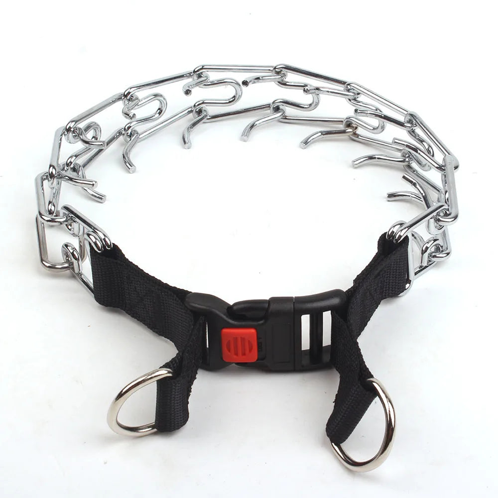Strong Dog Prong Collar for Dogs Adjustable Detachable Dog Training Collar with Quick Release Buckle for Small Medium Large Dogs