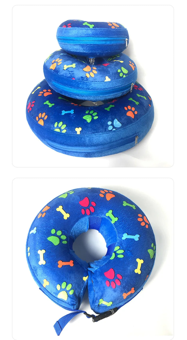 Protect Inflatable Dog Collar After Surgery Recovery Pet Collar for Small Medium Large Dogs Soft Dog Elizabeth Cone Collar