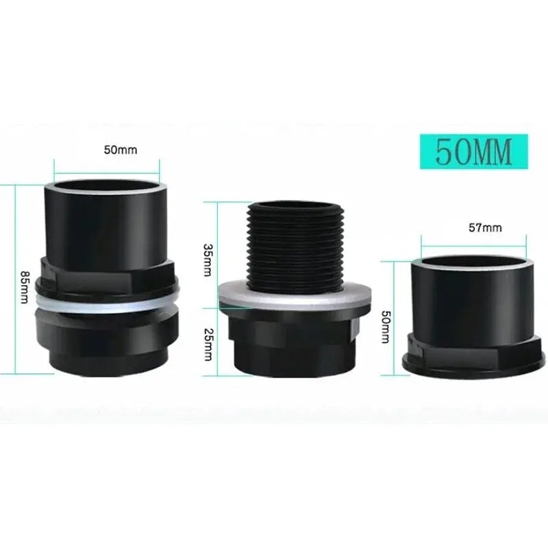 1Pcs 20-50mm Aquarium PVC Water Tube Connectors Thicken Fish Tank Pipe Drainage Connector Garden Drain Pipe Adapter Accessories
