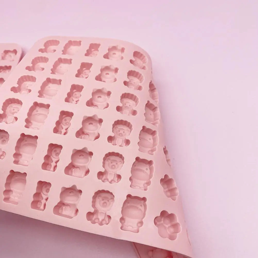 Cartoon Silicone Fudge Mold Super Small Silicone Chocolate Mould Tool Tea Baking Ice Afternoon Ice Mold Maker Mold F2I1