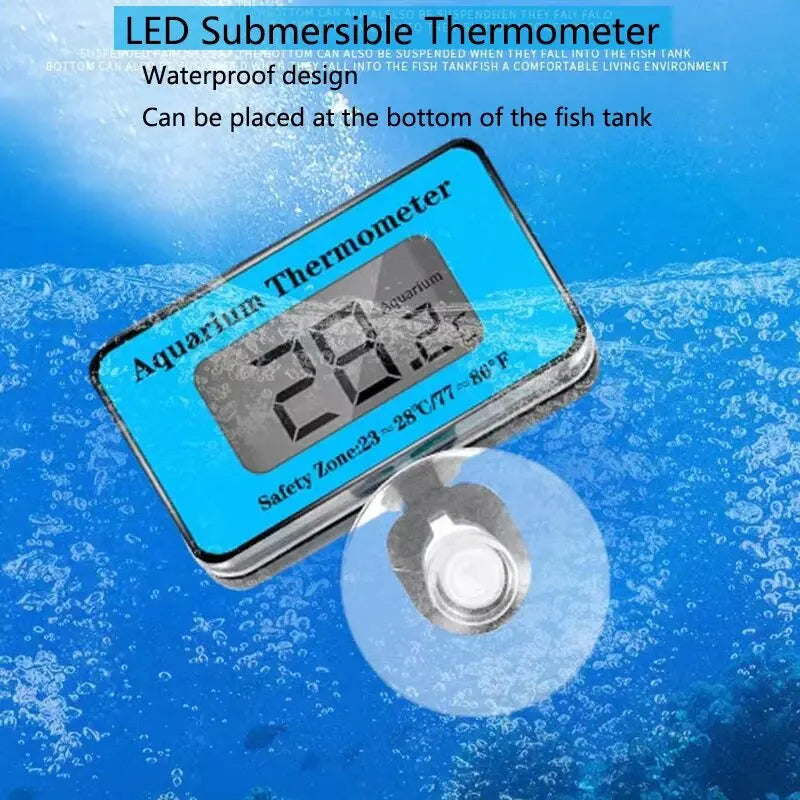 Aquarium Waterproof LCD Digital Fish Tank Thermometer Submersible Water Temperature Meter Temperature Control For Fish Tank