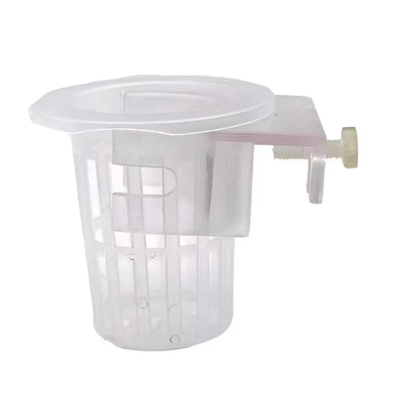 Aquarium Planting Basket Hydroponic Support Hangable Fish Tank Water Grass Cup Aquatic Plant Holder Wall Hanging Flower Pots New