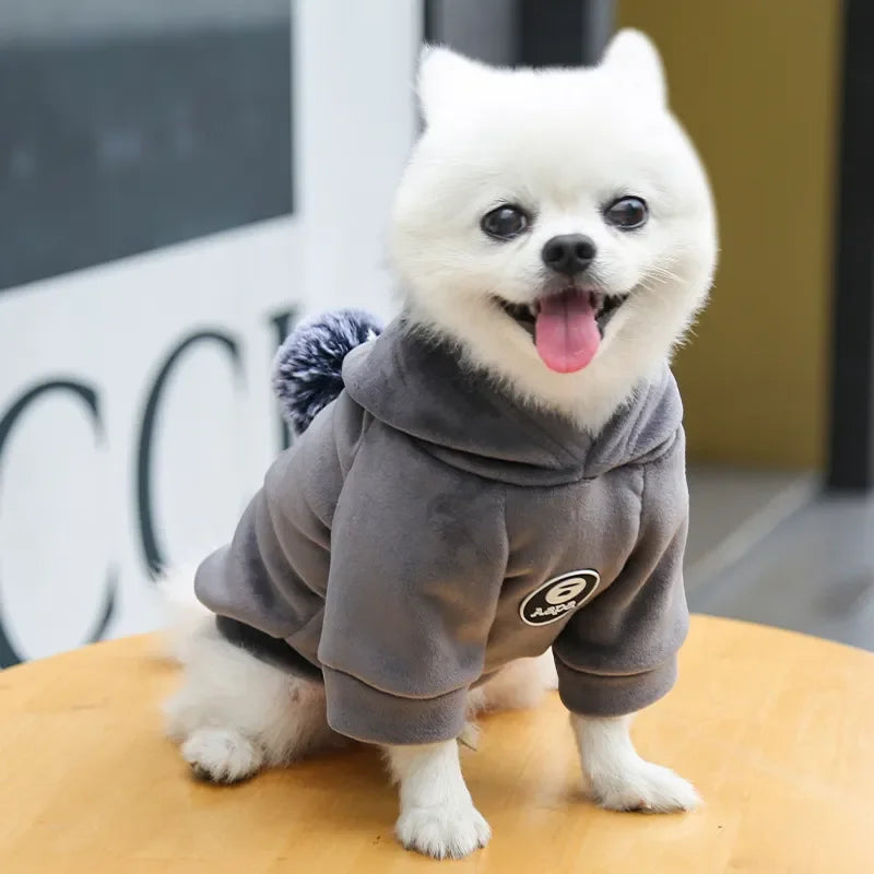 New Soft Cat Dog Pet Clothes Fleece Hooded Hairball Coat Jacket Winter Kitty Small Medium Dogs Cats Cool Pajamas Chihuahua