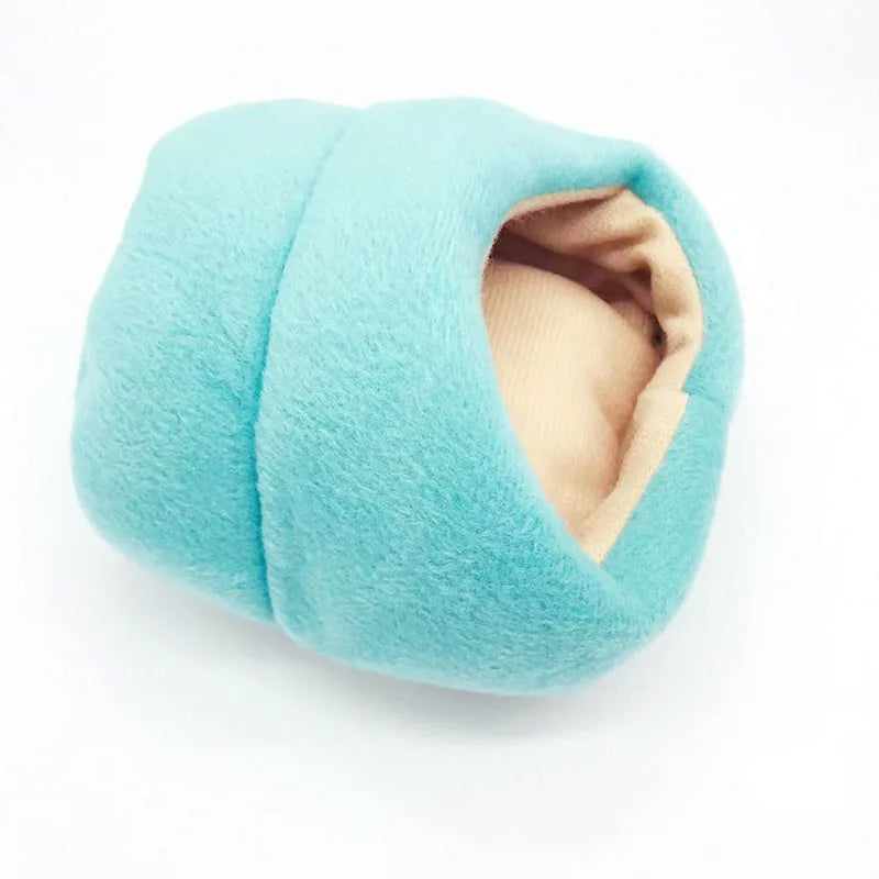 Pet Cage For Hamster Bed House Winter Warm Coral Velvet Nest Small Animals Mat House Cage Pet Sleeping Bag Supplies Mice Rat Nes