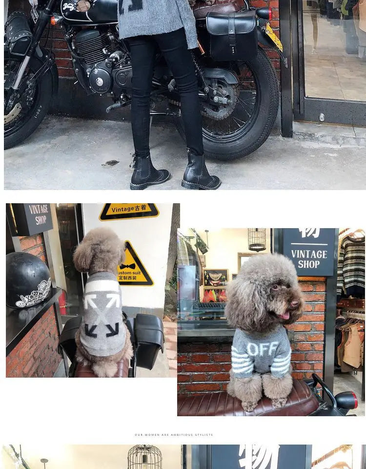 The New Pet Clothes Cat Sweater Dog Sweater Korean Version Spring and Autumn Parent-child Wear Six Sizes