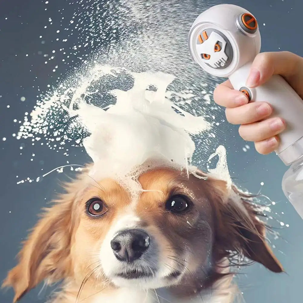 Electric Pet Dog Bath Shower Gel Foaming Machine IPX6 Waterproof Soap Dispenser Pet Bathing Supplies Rechargeable