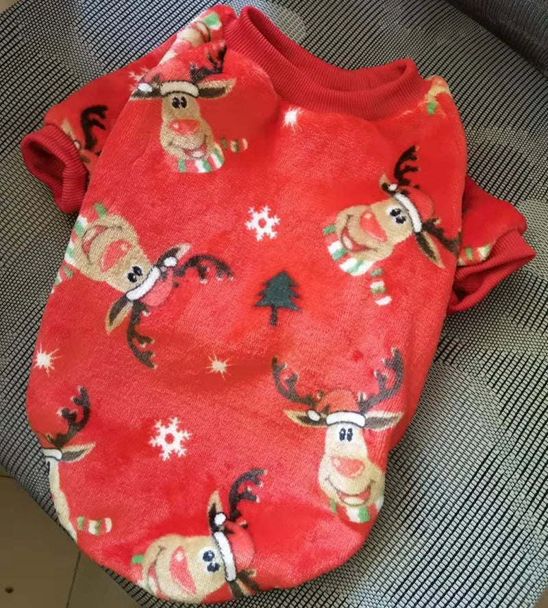 Pet Dog Clothes T-shirt Leopard Print Spring and Autumn Warm Big Dog Large Dog Two Feet Plus Down Golden Retriever Dog Clothes