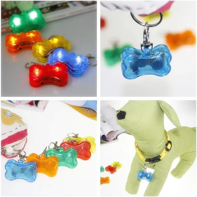 Pet Led Dog Collar Pendant Dog Cat Collar Pet Leads Glow Accessories Bright Necklace Luminous Collar Night Safety Decoration