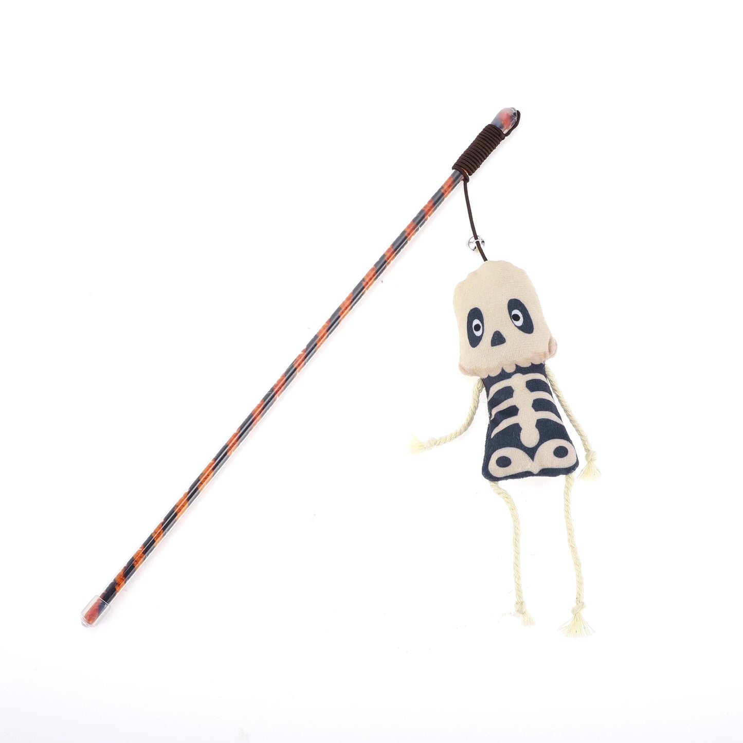 UXCELL 1 Pc Fashion Funny Cat Playing Rod Portable Spider Moon Halloween Toys Cat Playing Rod for Indoor