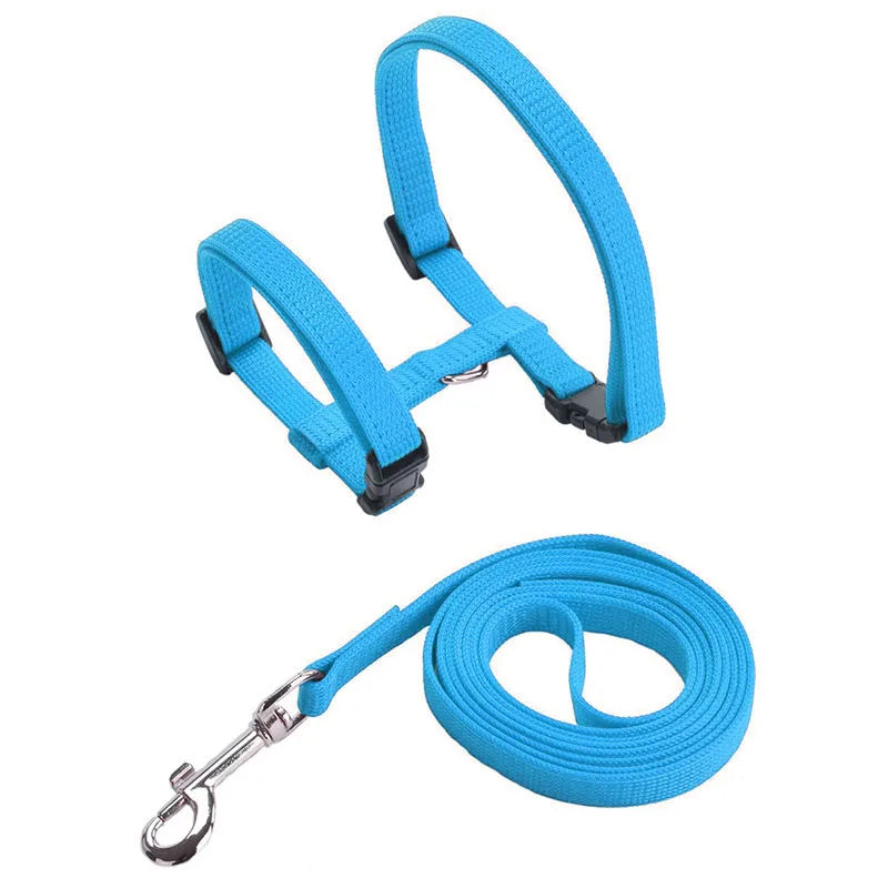 Adjustable Pet Cat Collar For Cats Cozy Nylon Rabbit Kitten Kedi Harness Leash Set Small Puppy Dog Cat Accessories Pet Products