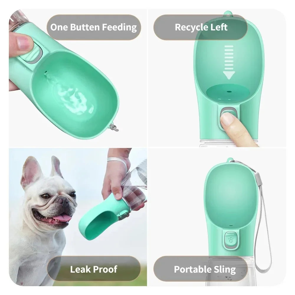 Pet Travel Water Bottle Portable Dog Water Bottle For Small Large Dogs Bowl Outdoor Walking Puppy Cat Drinking Bowl Dog Supplie