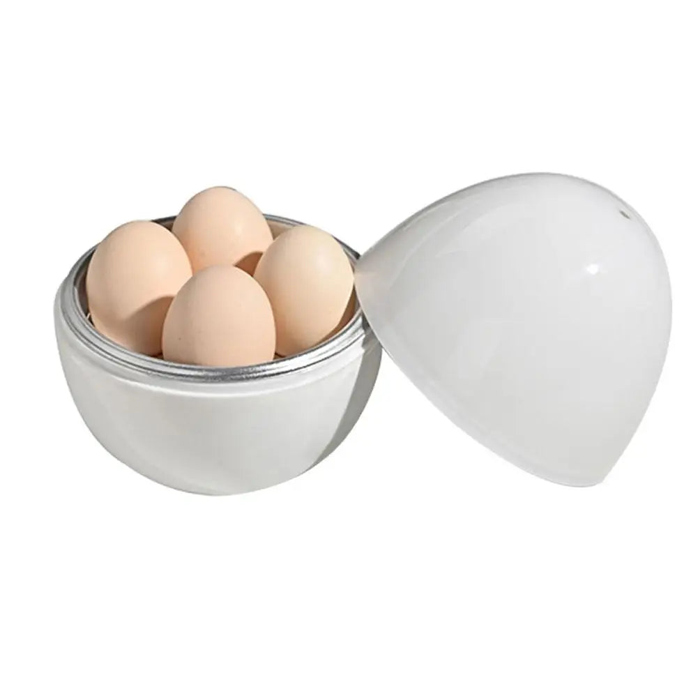 Microwave Oven Egg Steamer 1/4 Egg Capacity Prevent Evenly Kitchen Dumpling Burst Cooking Multifunctional Tool Quickly Heat J0Q5
