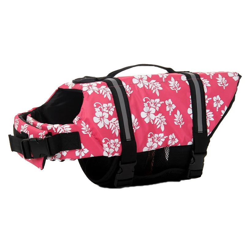 Large Medium Pet Dog Life Jacket Oxford Floating Husky Summer Pet Supplies Quick Drying Seaside Safety Exercise Dog Swimsuits