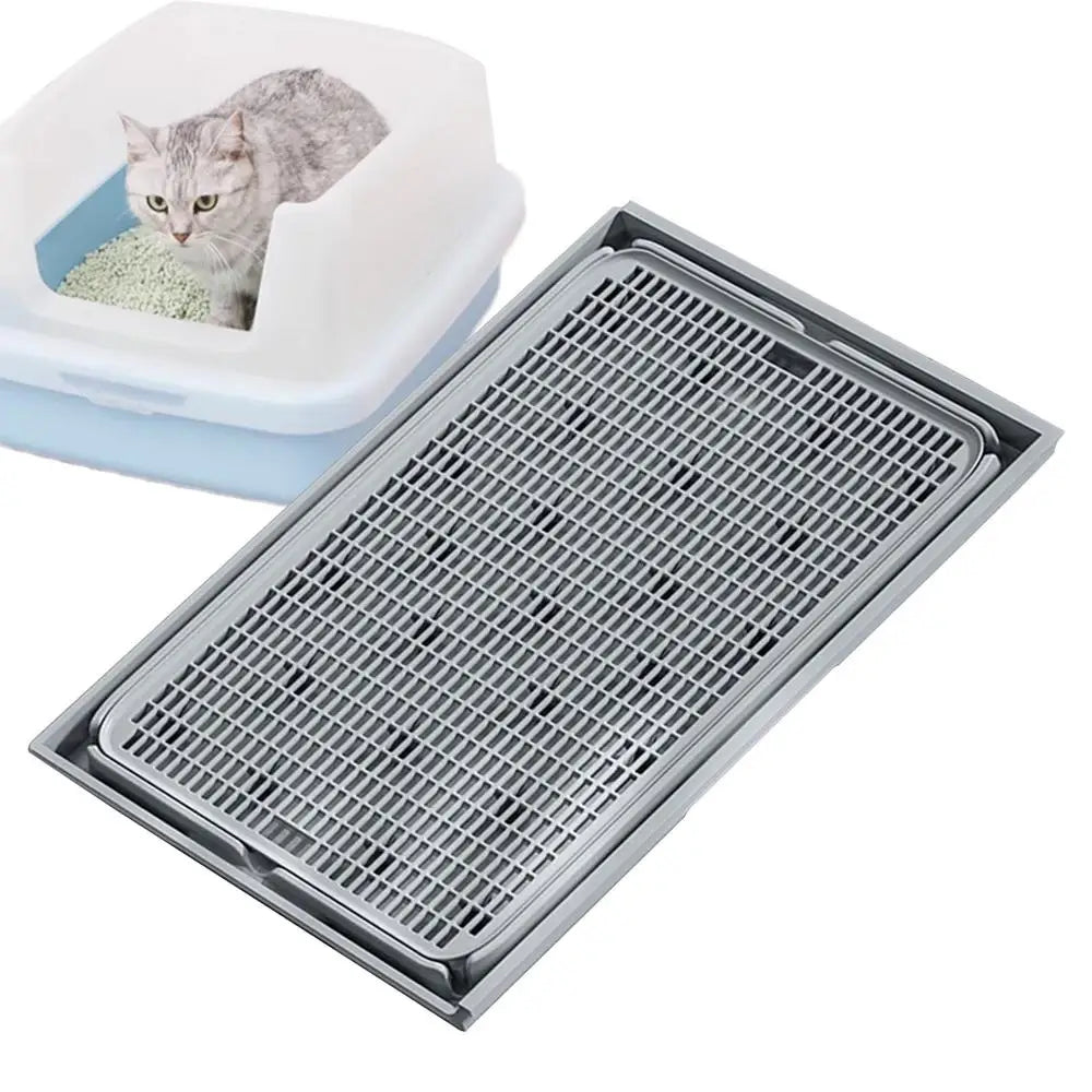Litter Catcher Mat Litter Trapping Mat Double-Laye Cat Litter Pads Detachable Cat Box Mat Litter Mat Trapper For Home Pet Shops