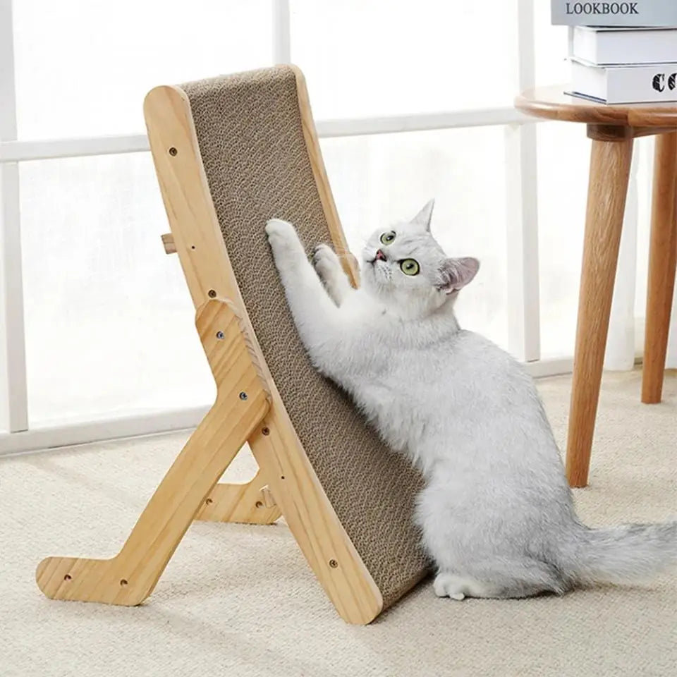 Cat Toys Wooden Cat Scraper Scratching Bed Detachable Grinding Claw 3 In 1 Cat Scratch Board Training Grinding Claw for Cats