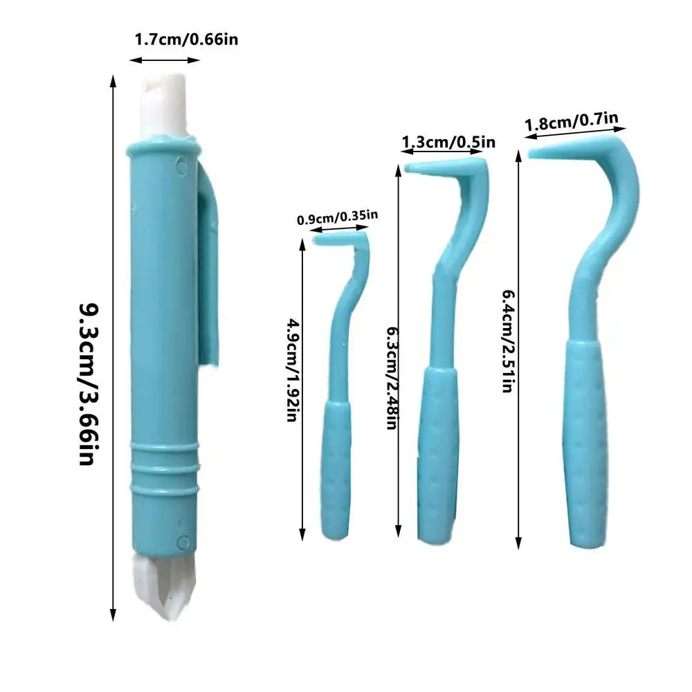 4PCS Dog Tick Remover Tool Tick Remover Tweezers Tongs Hooks Set Flea Remover Comb Lice Supplies for Pet Dog Cat Human Horse