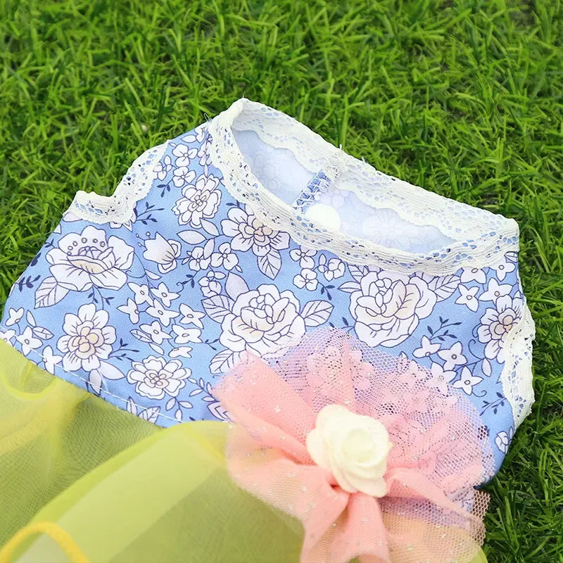 2024 Summer Dress for Dog Pets Clothes Chihuahua Wedding Dress Skirt Cloth Accessory Dog Pet Dress Supplies Hanbok Cat Costume