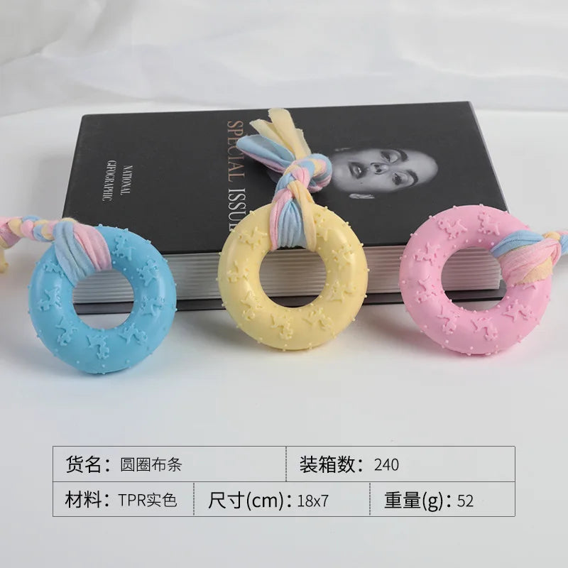 Dog Rope Toy Dog Toys Bite Teeth Resistant Pet Cotton Rope Toy Ball Puppy Golden Retriever Teddy Training Dog Bite Ball Supplies