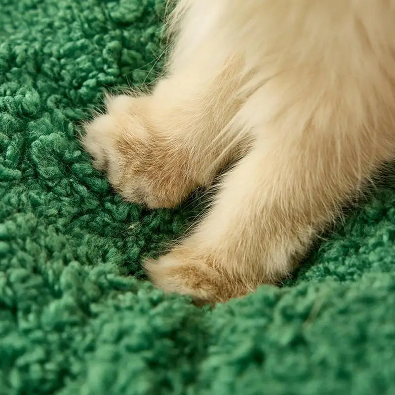 Small Pet Bed Christmas Kitten Puppy Bed Plush Cushion Soft Round Pet Cushion Comfortable Pet Plush Bed For Cats Or Small Dogs