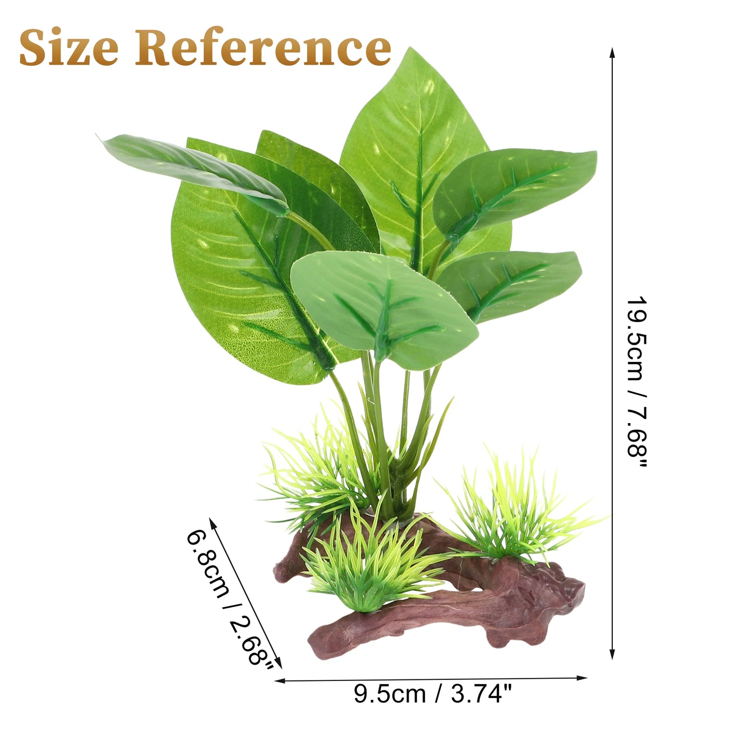 UXCELL Aquarium Plants Artificial Plastic Aquatic Plants Decorative Pet Fish Plants Plastic Ornaments for Fish Aquatic Pet