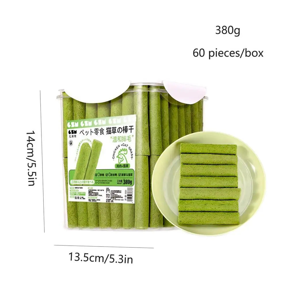 Cat Grass Chew Stick Molar Indoor Teeth Grinding Grass Chew Toy Natural Ingredients Grass Tooth Grinding Stick For Medium Cats