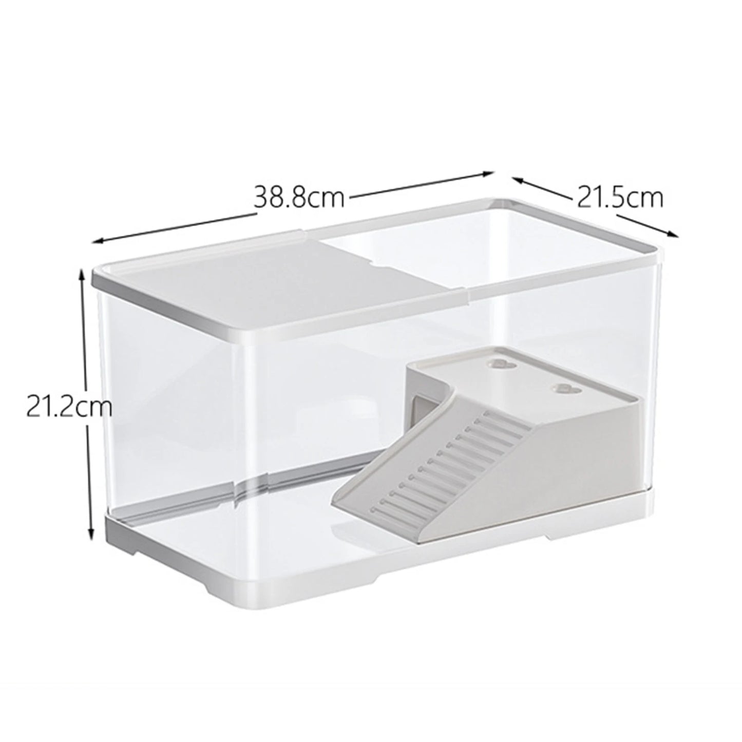 Turtle Tank Aquarium Terrapin Hatching Resting Pets Accessory Multifunction Areas Tortoise Enclosure Starter Turtle Habitat